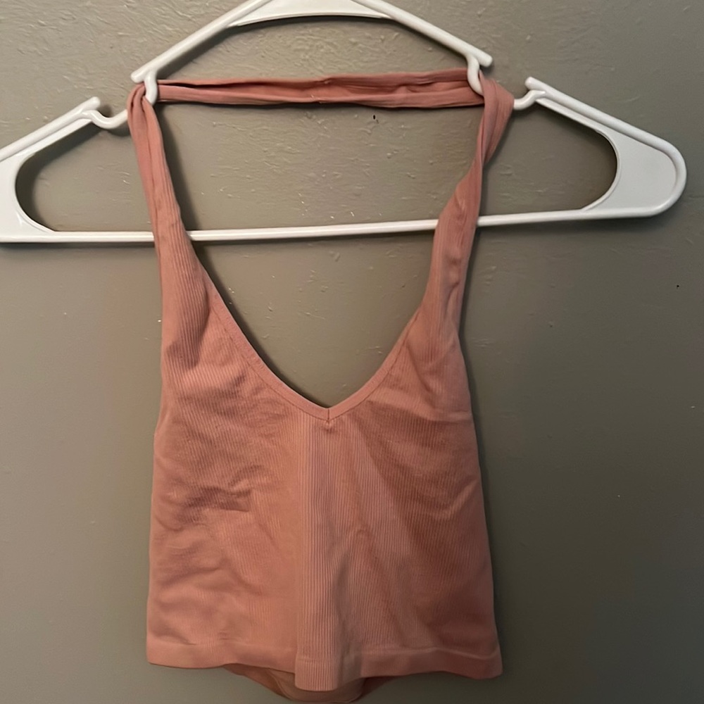 Pink halter top bozzolo size s